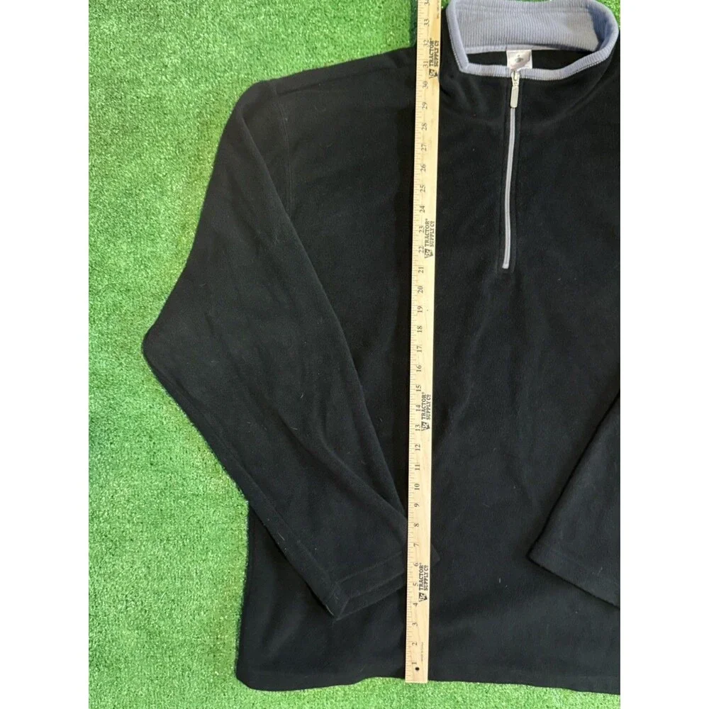 Men’s 4XL Foot locker Black & Gray Fleece Quarter Zip Pullover